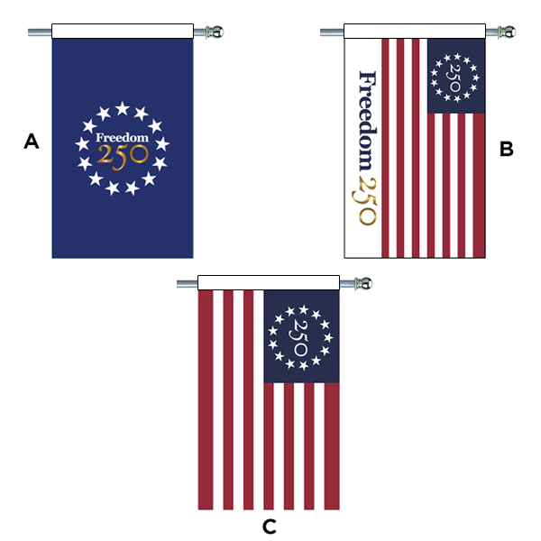 Freedom 250 Porch Flags